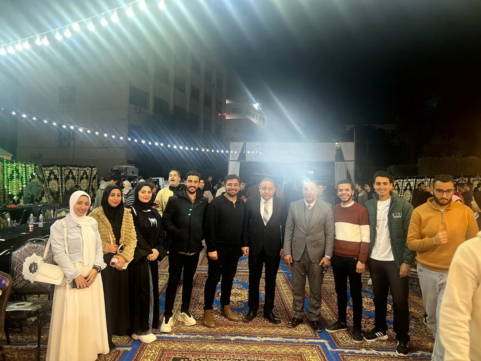 حفل الفطار السنوي بالجامعة للعام الجامعي ٢٠٢٥/٢٠٢٤: مشاركة اتحاد طلاب الكلية وطلاب اسرة من اجل مصر والسيد ا.د وكيل الكلية برعاية كريمة من السيد ا.د / عميد الكلية