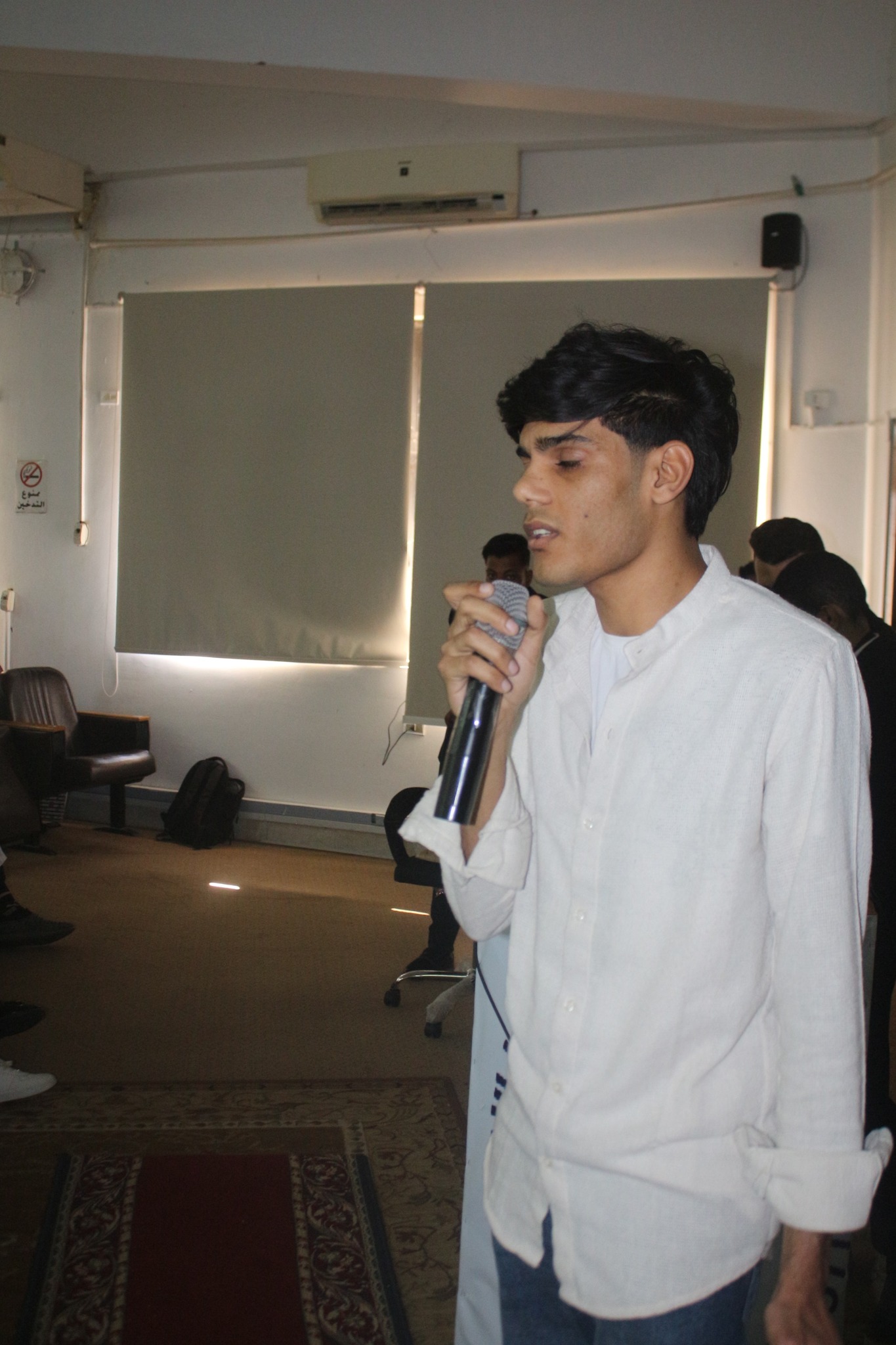 مشاركة الطالب : محمود رضا بالمعهد الفني للتمريض جامعة الزقازيق بالانشاد الديني في المؤتمر الطلابي البحثي السابع للمعهد الفني للتمريض جامعة قناة السويس الاربعاء المواق ١٦ ابريل ٢٠٢٥