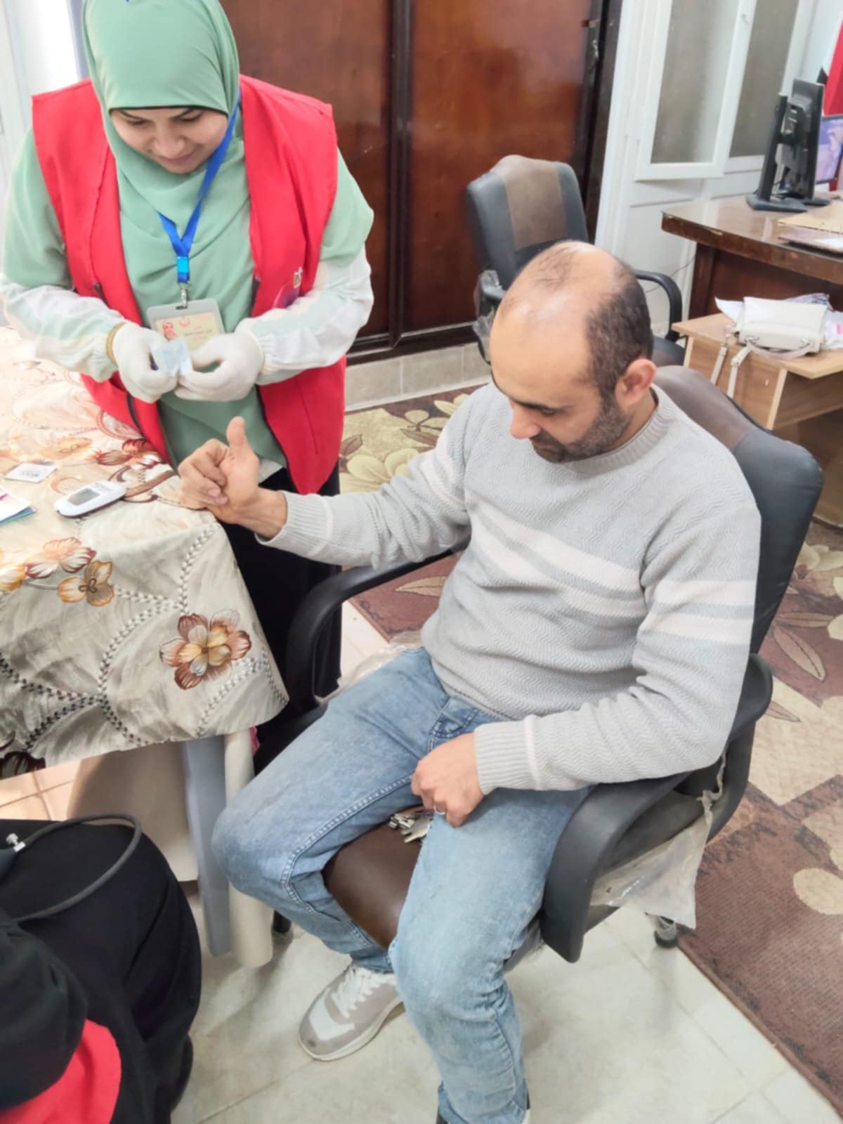 فاعليات مبادرة 100 يوم صحة بالمعهد الفنى للتمريض بفاقوس
