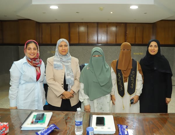 مناقشة رسالة الماجستير للدكتورة/ ايه كامل  قسم تمريض الصحة النفسية - المعهد الفني للتمريض جامعة الزقازيق، الاثنين الموافق ٢٠٢٥/٨/٤