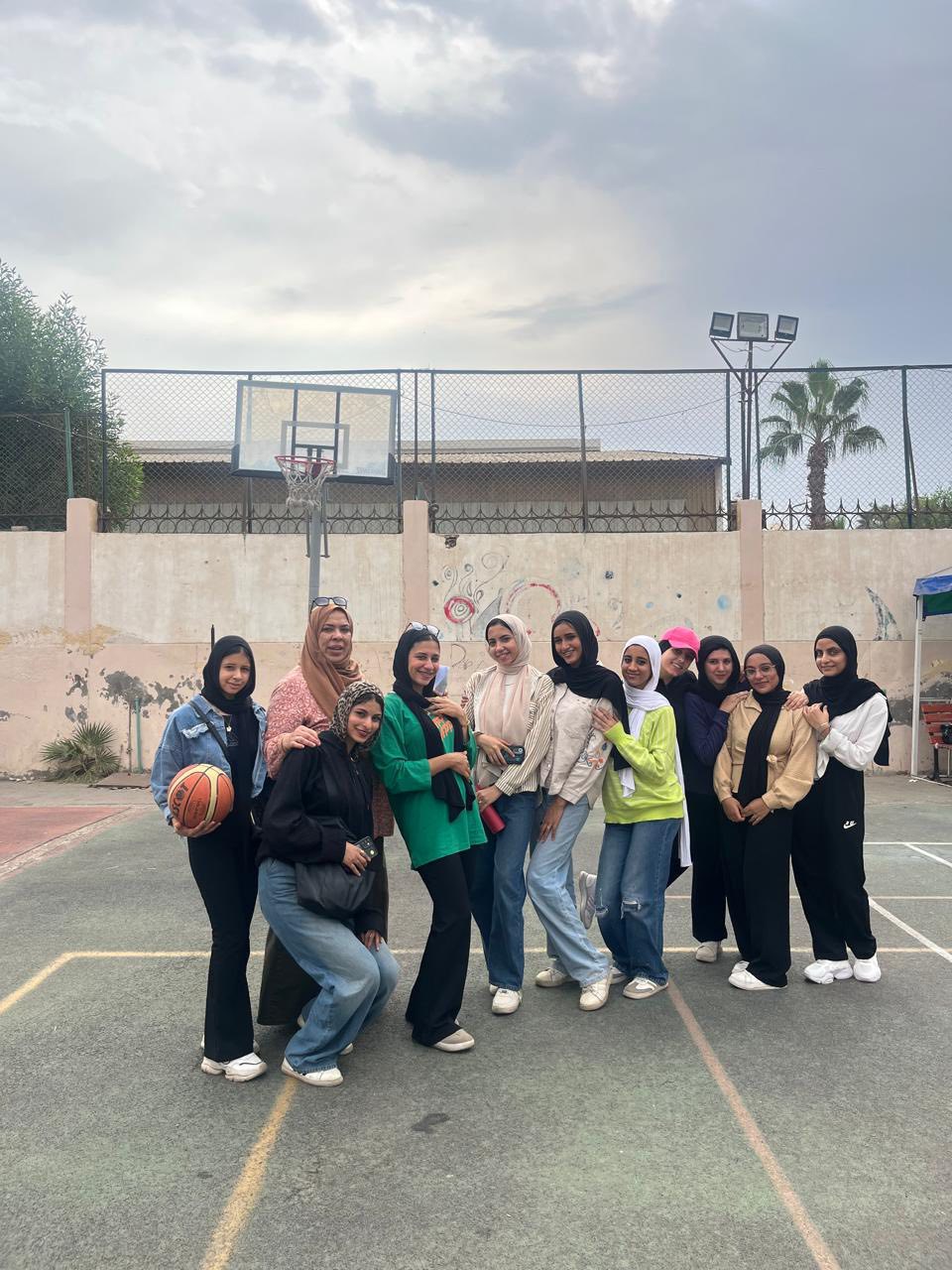 🌹مشاركة فريق السلة لكلية التربية للطفولة المبكرة  في الدورى الداخلي بين الكليات على مستوى الجامعة للعام الجامعي ٢٠٢٥/ ٢٠٢٦م  🌹