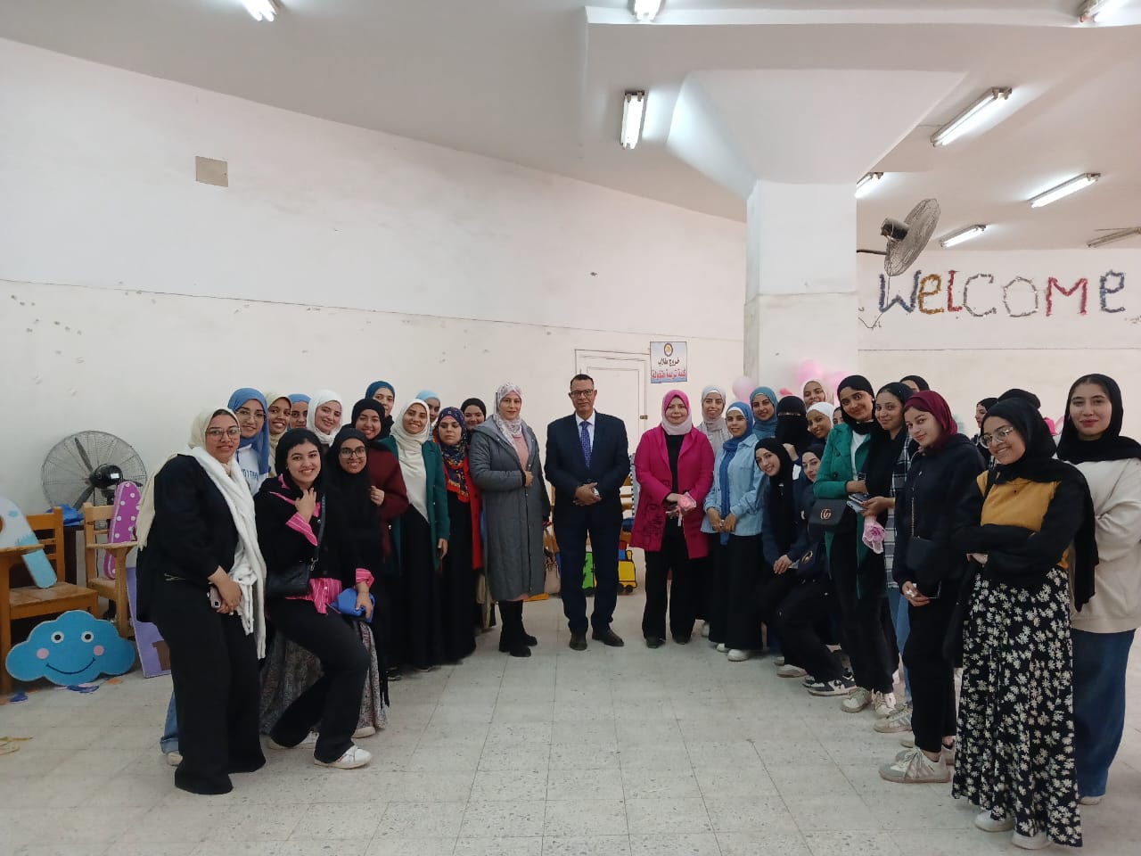 🌹🌹Opening of the Field Training Exhibition 1 “Child Learning Environment” at the Department of Educational Sciences for first-year students (nursery and kindergarten programs)