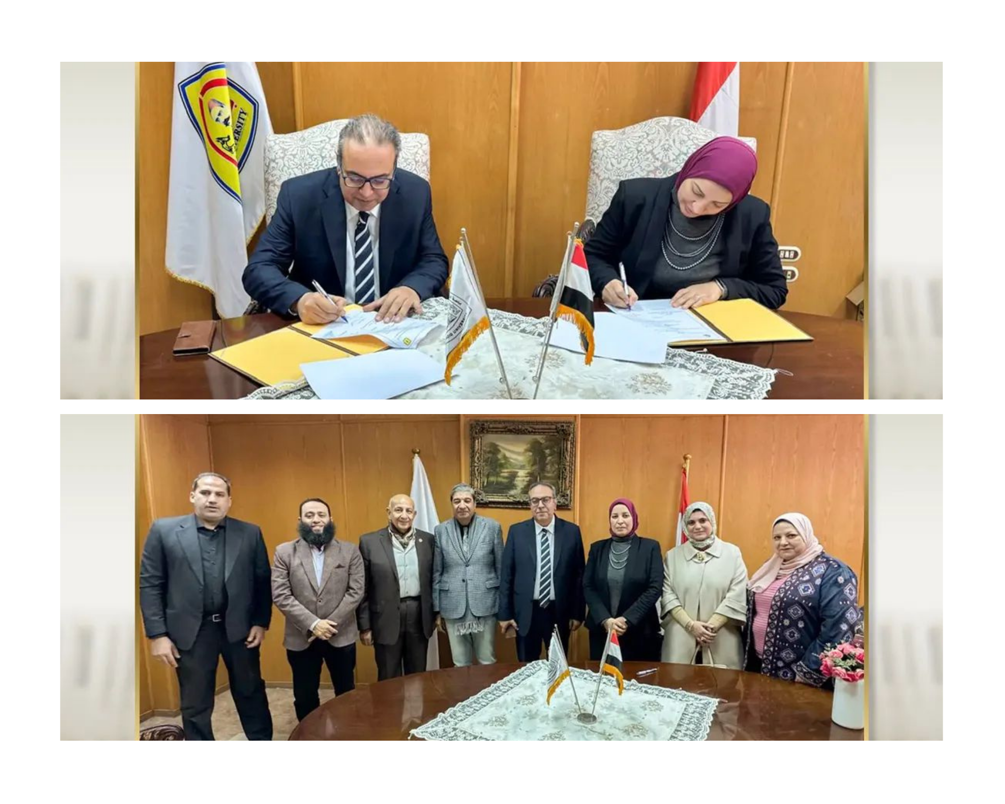 بروتوكول تعاون بين كليتي الصيدلة والطب البشري لتعزيز التكامل بين التعليم الطبي والتطبيق الإكلينيكي– 13/1/2026