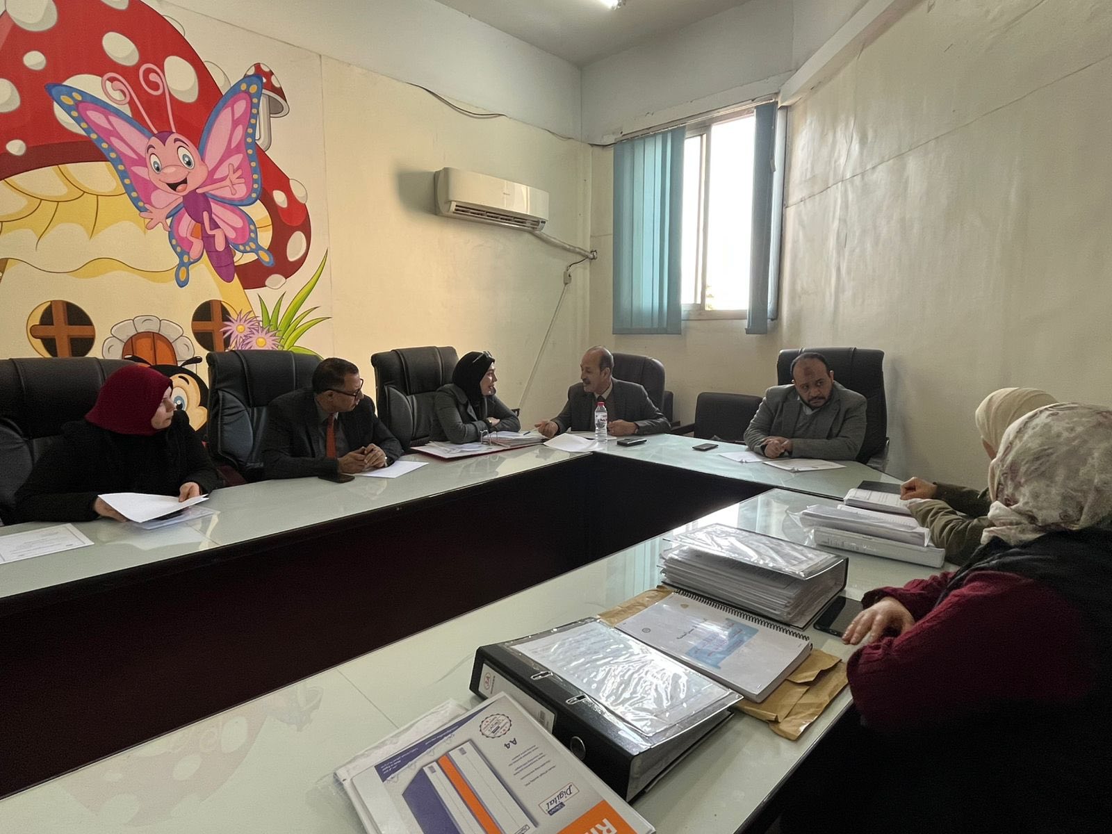 *Visit by the technical support team from the Ministry of Higher Education to follow up on the project to support and develop educational effectiveness at the college*