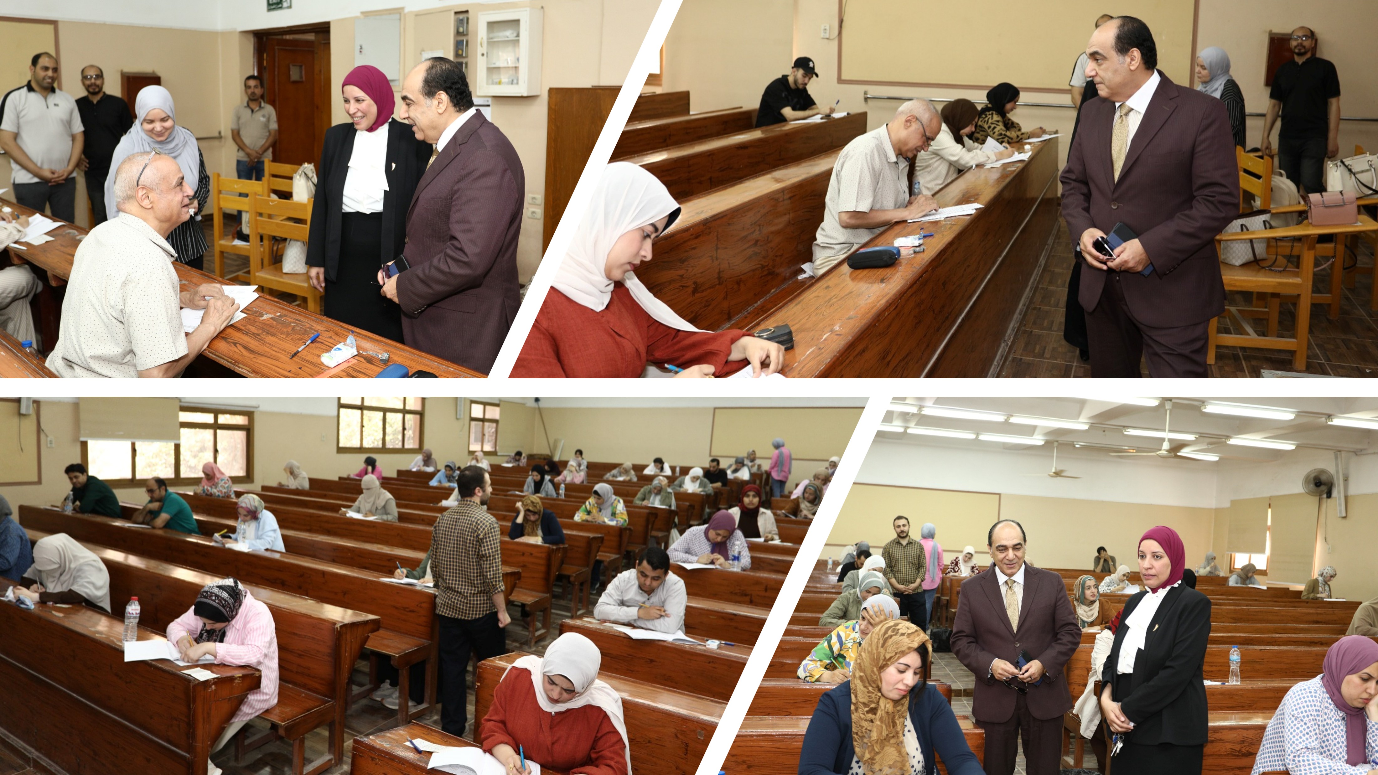 Faculty of pharmacy was honored by the visit of His Excellency Professor Dr. Ihab El-Beblawy, Vice President of the University for Postgraduate Studies and Research, to follow up on the progress of the college’s diploma and postgraduate studies examinations.