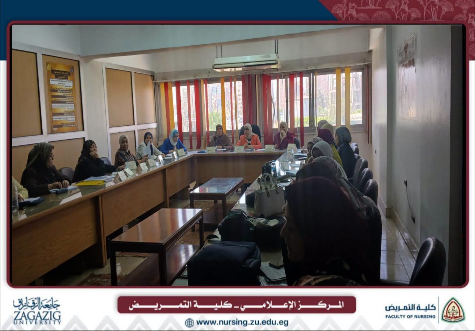 انعقاد السمينار الشهري للدراسات العليا والبحوث العلمية بكلية التمريض – جامعة الزقازيق يوم الثلاثاء الموافق ٣٠ يونيو ٢٠٢٦