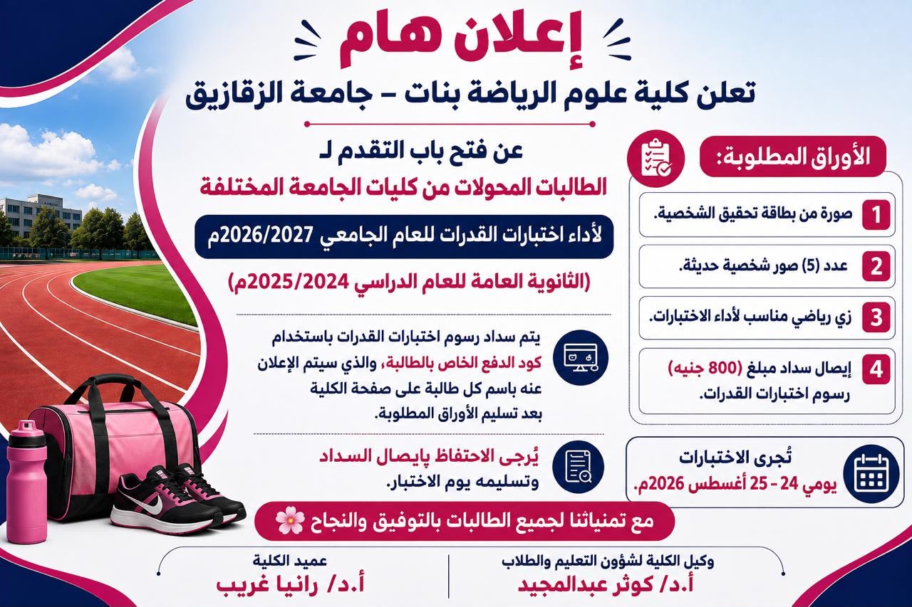 Under the patronage of Prof. Dr. Rania Gharib, Dean of the Faculty of Women