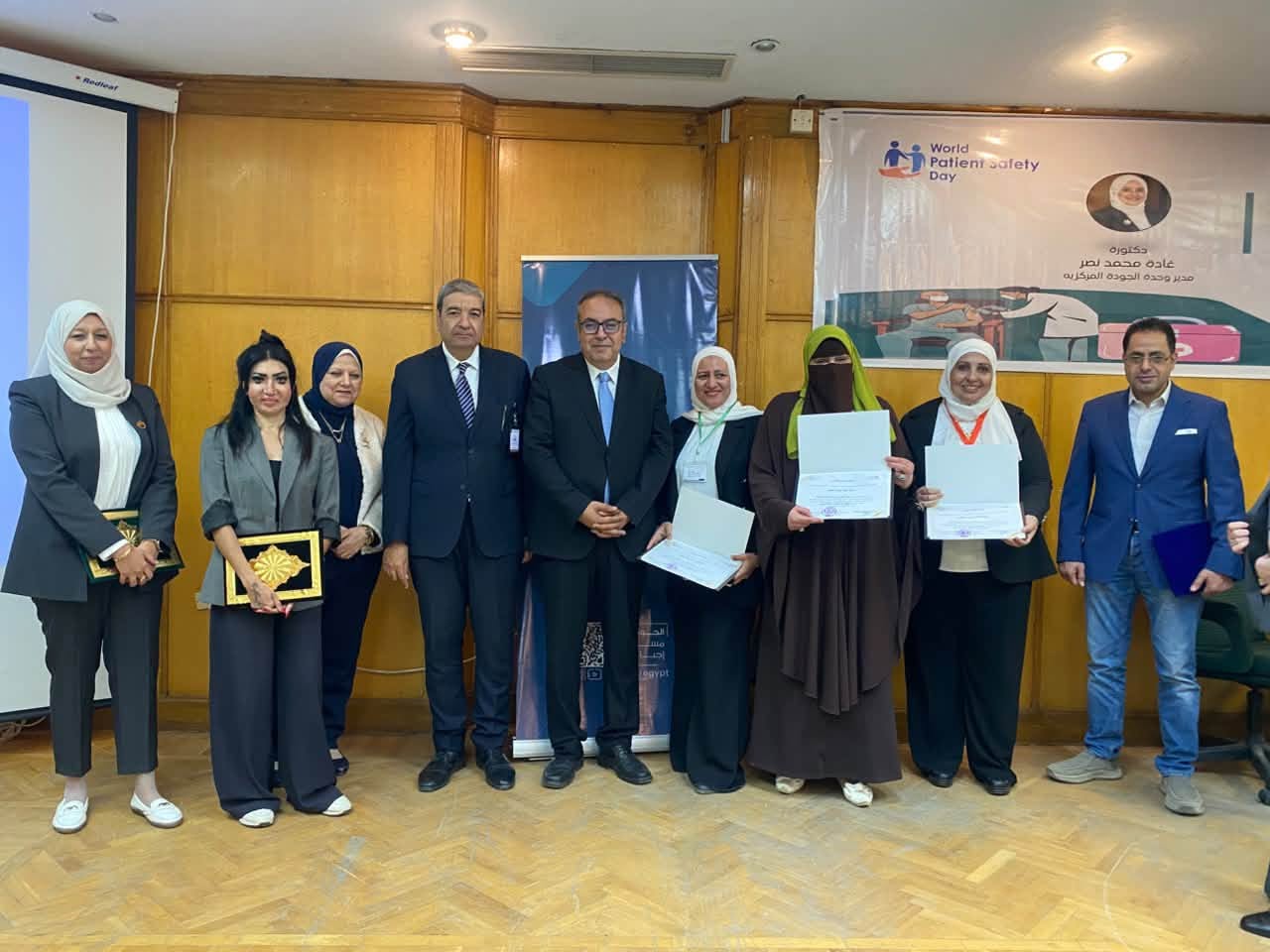 كلية الطب البشري ومستشفيات جامعة الزقازيق تحتفلان باليوم العالمي لسلامة المرضى بالتعاون مع المجلس الأعلى للمستشفيات الجامعية والهيئة العامة للاعتماد والرقابة الصحية (GAHAR)