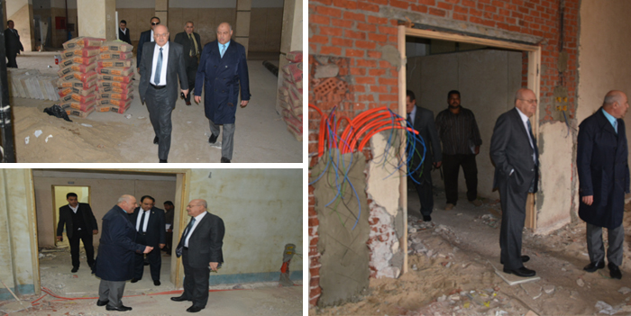 The action takes place in full swing for the completion of processing of the temporary building of the Faculty of Dentistry at Zagazig  University
